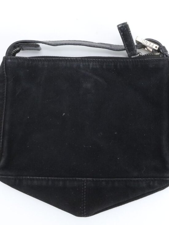 Fendi Vintage FF Logo Leather Handbag Pouch Tote - Picture 2 of 5